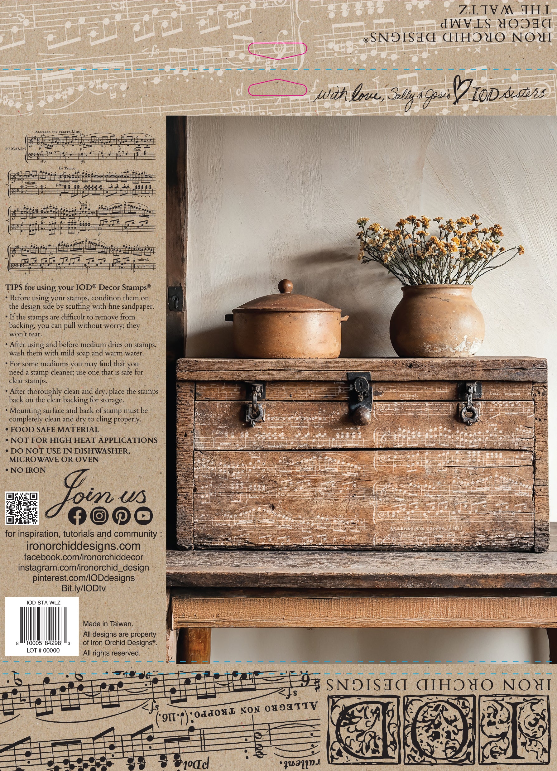 IOD Stamp - The Waltz