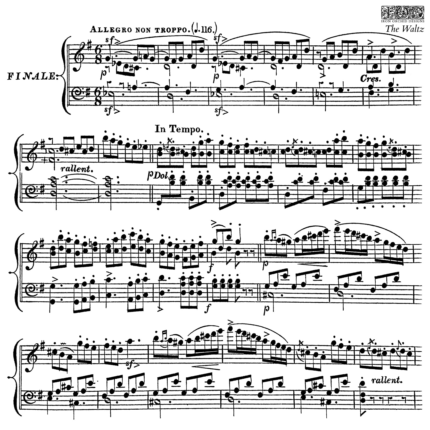 IOD Stamp - The Waltz