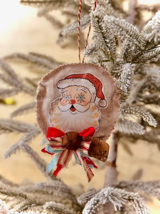 Lola's Christmas Starry-Eyed Santa Hanging Ornament