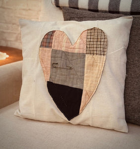 Lola's Cutter Quilt Pillow Cover - Heart