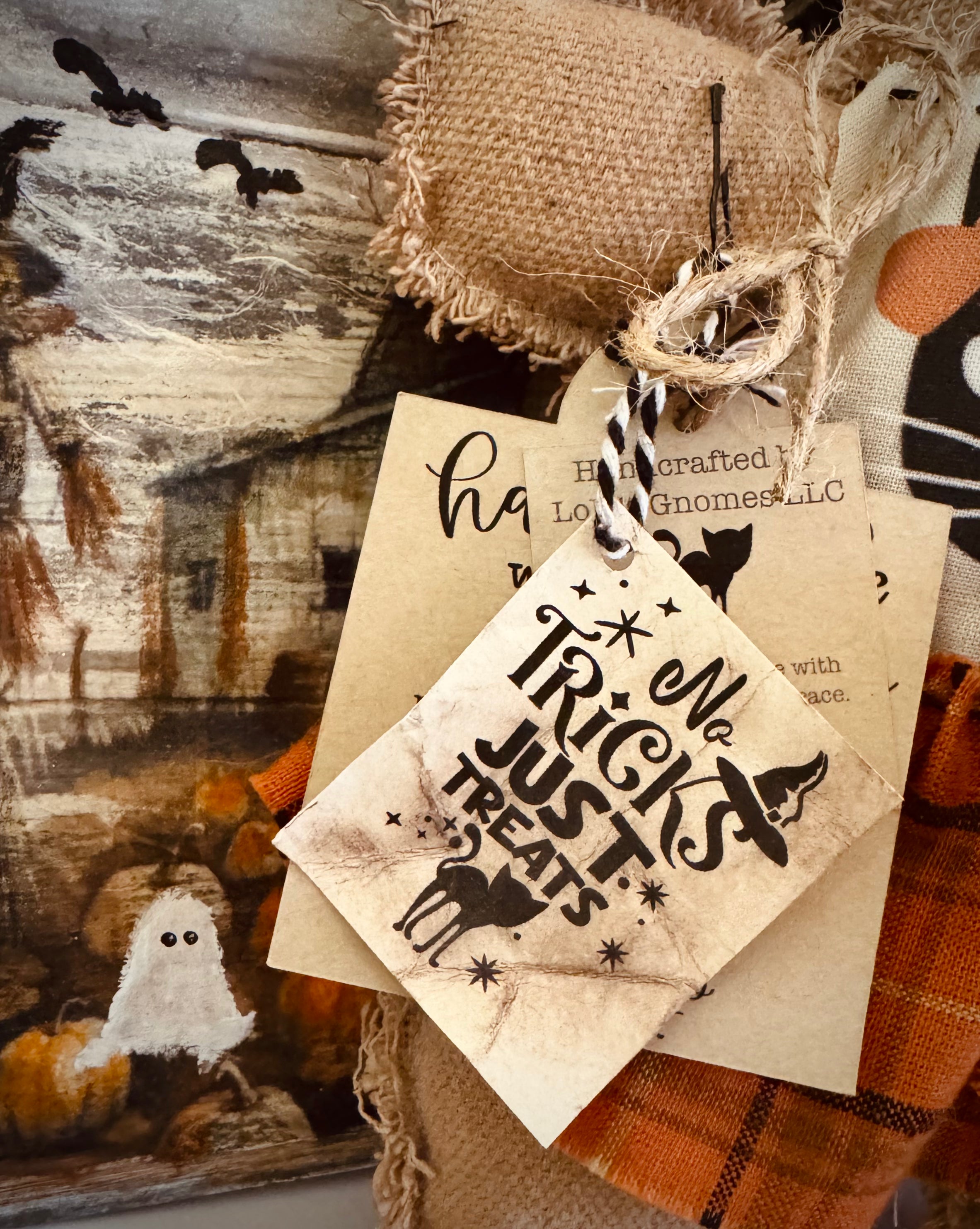 Lola's Primitive Gingerbread kiddo - No Tricks Just Treats