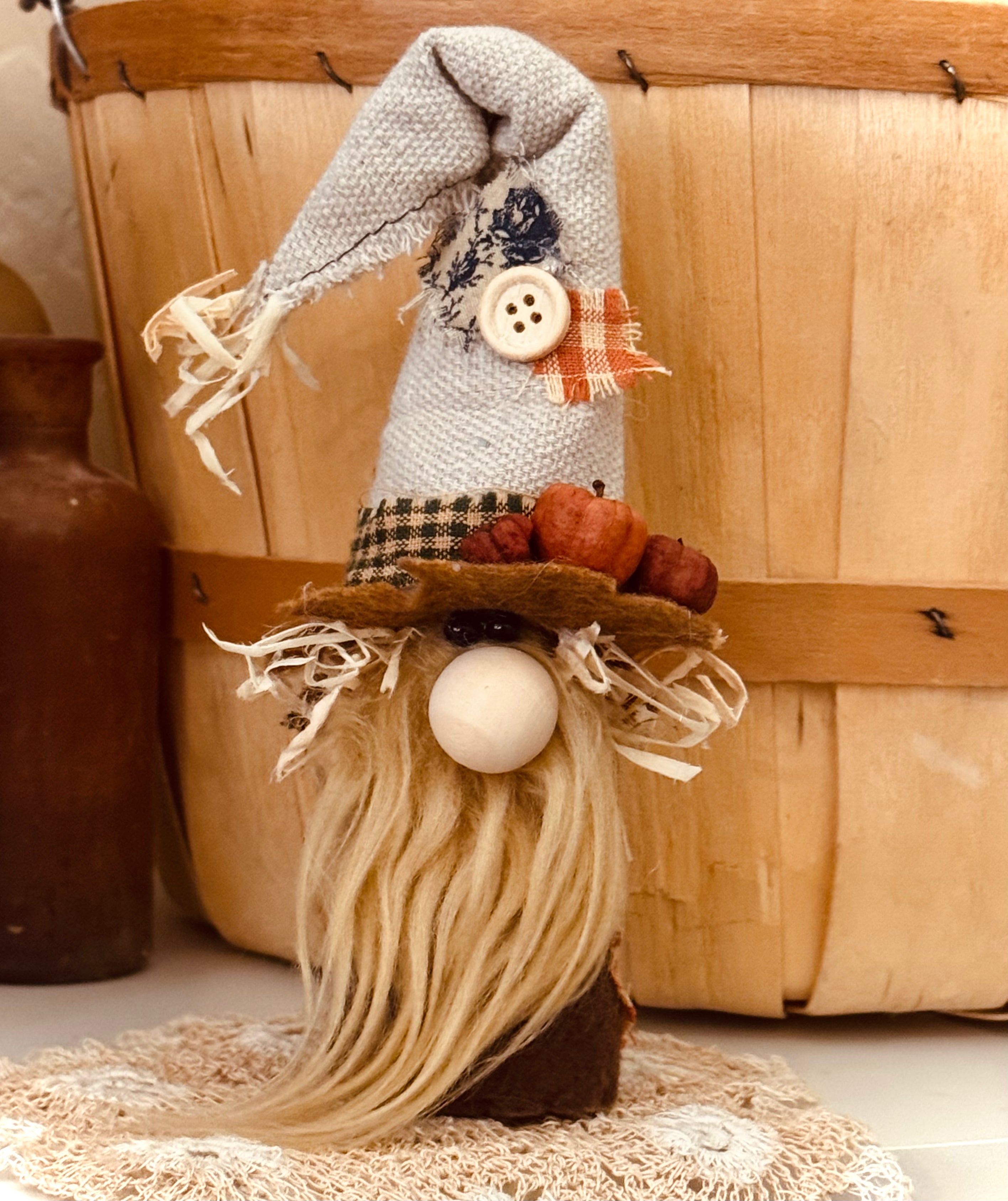 Lola's Pumpkin Patch  Scarecrow gnome