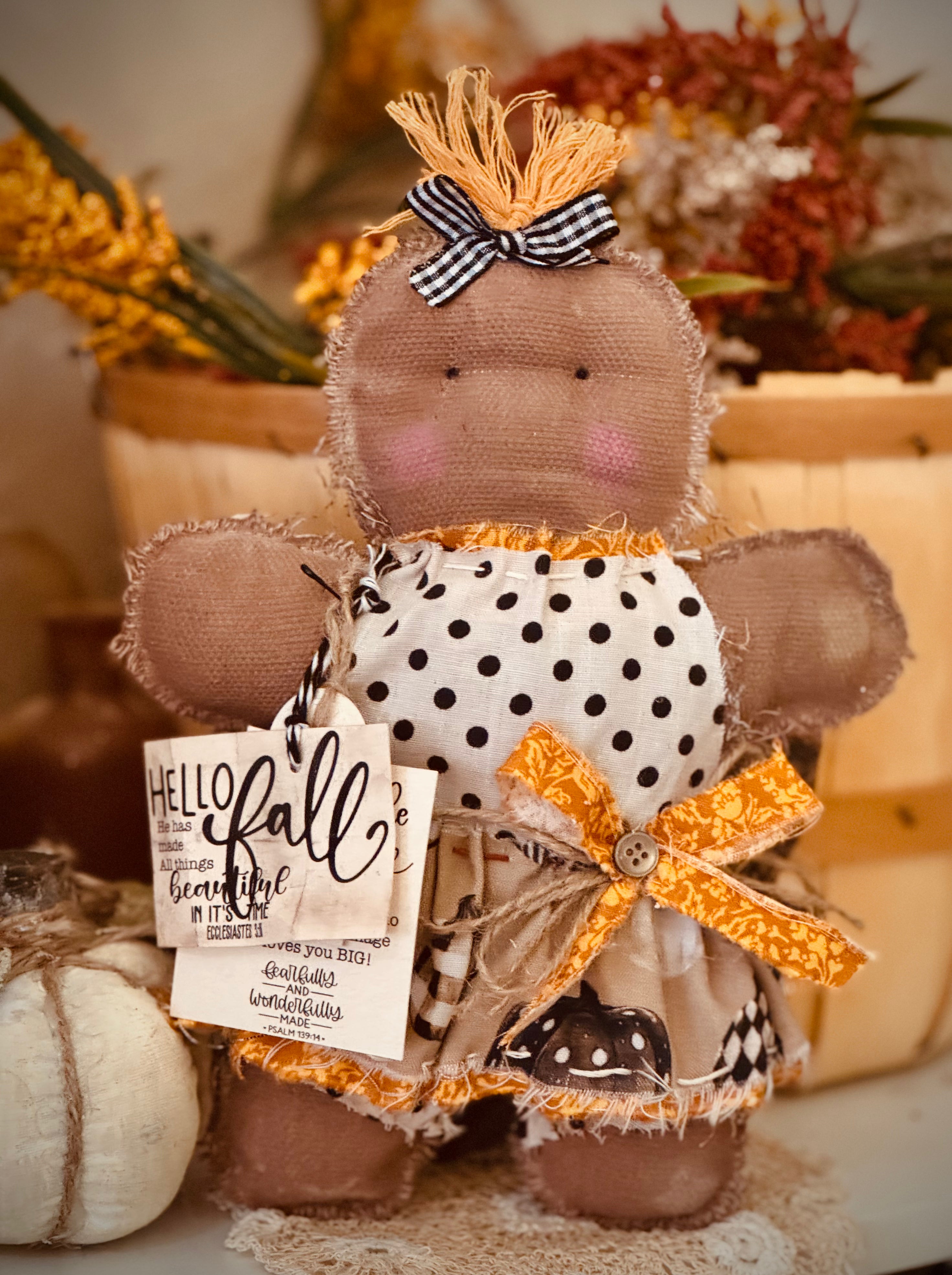 Lola's Primitive Gingerbread kiddo - Hello Fall
