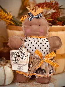 Lola's Primitive Gingerbread kiddo - Hello Fall