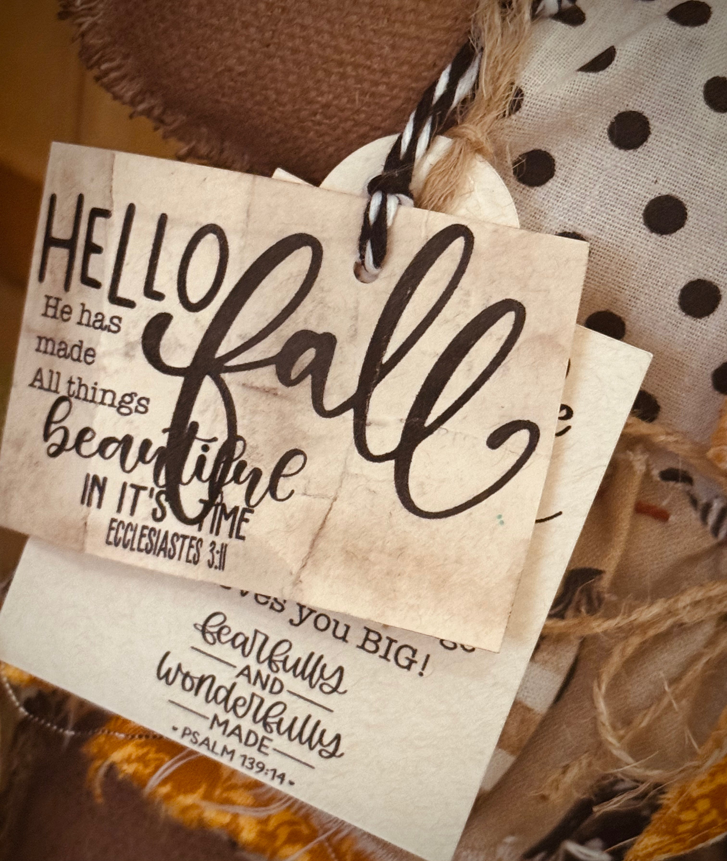 Lola's Primitive Gingerbread kiddo - Hello Fall