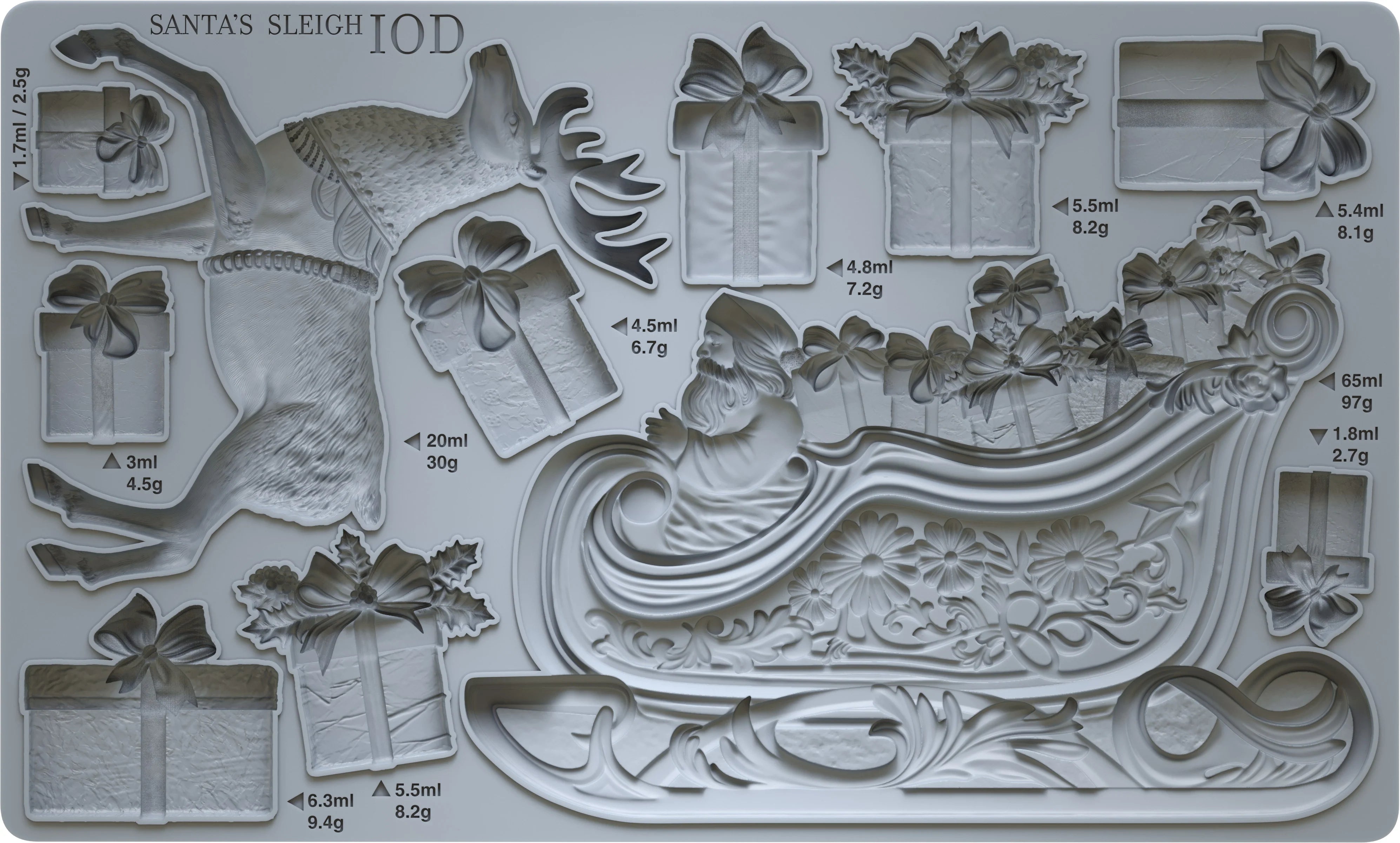 IOD Mould - Santa's Sleigh