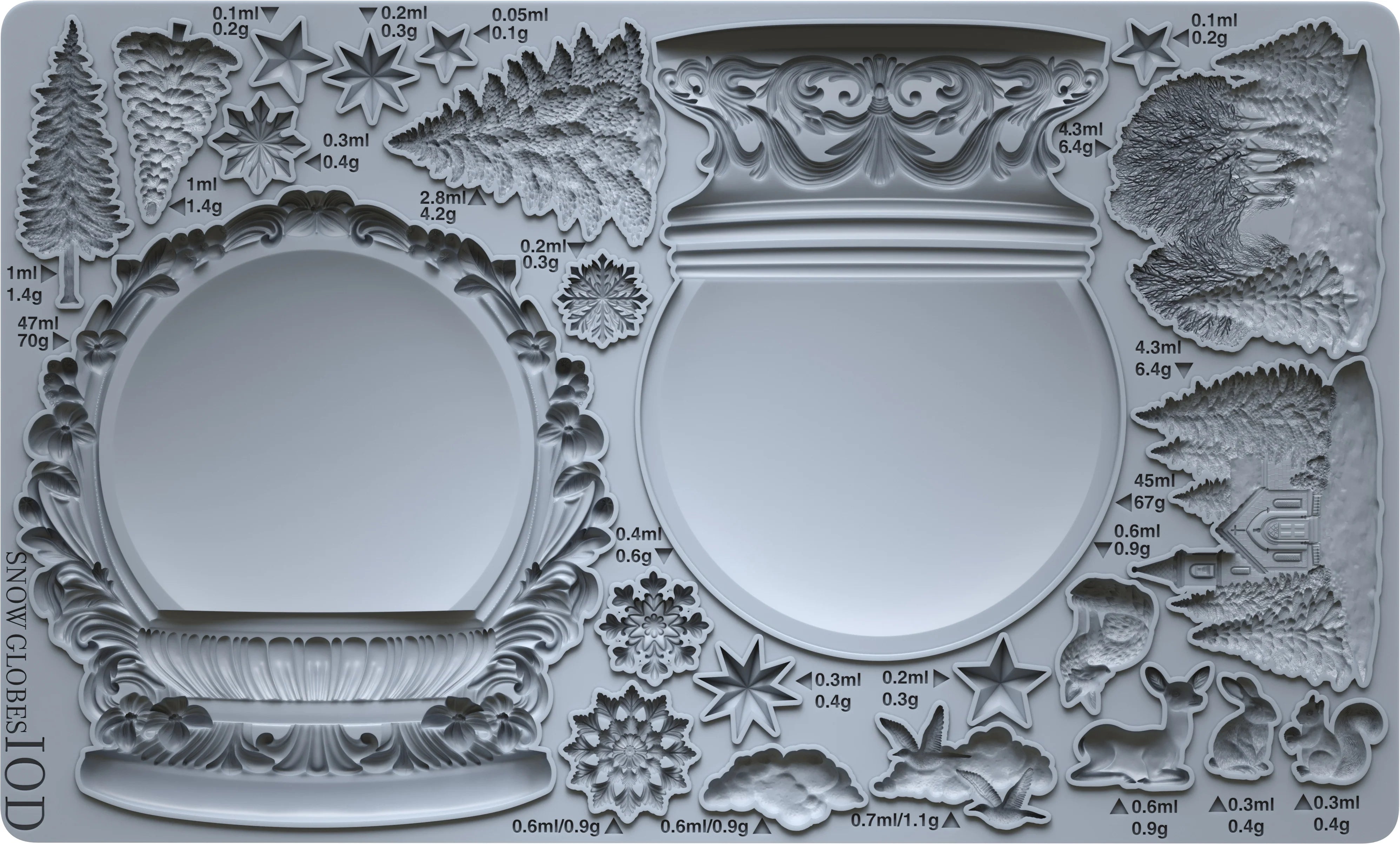 IOD Mould - Snow Globes