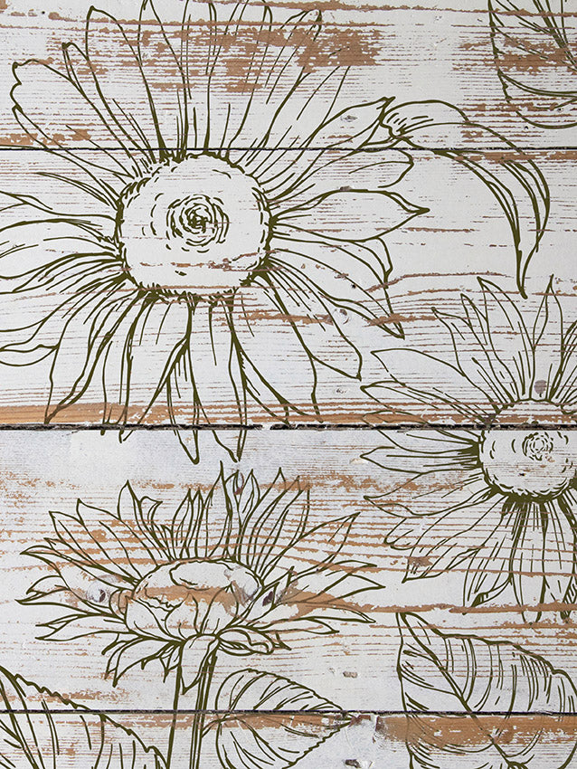 IOD Stamp - Sunflowers With Bonus Mask