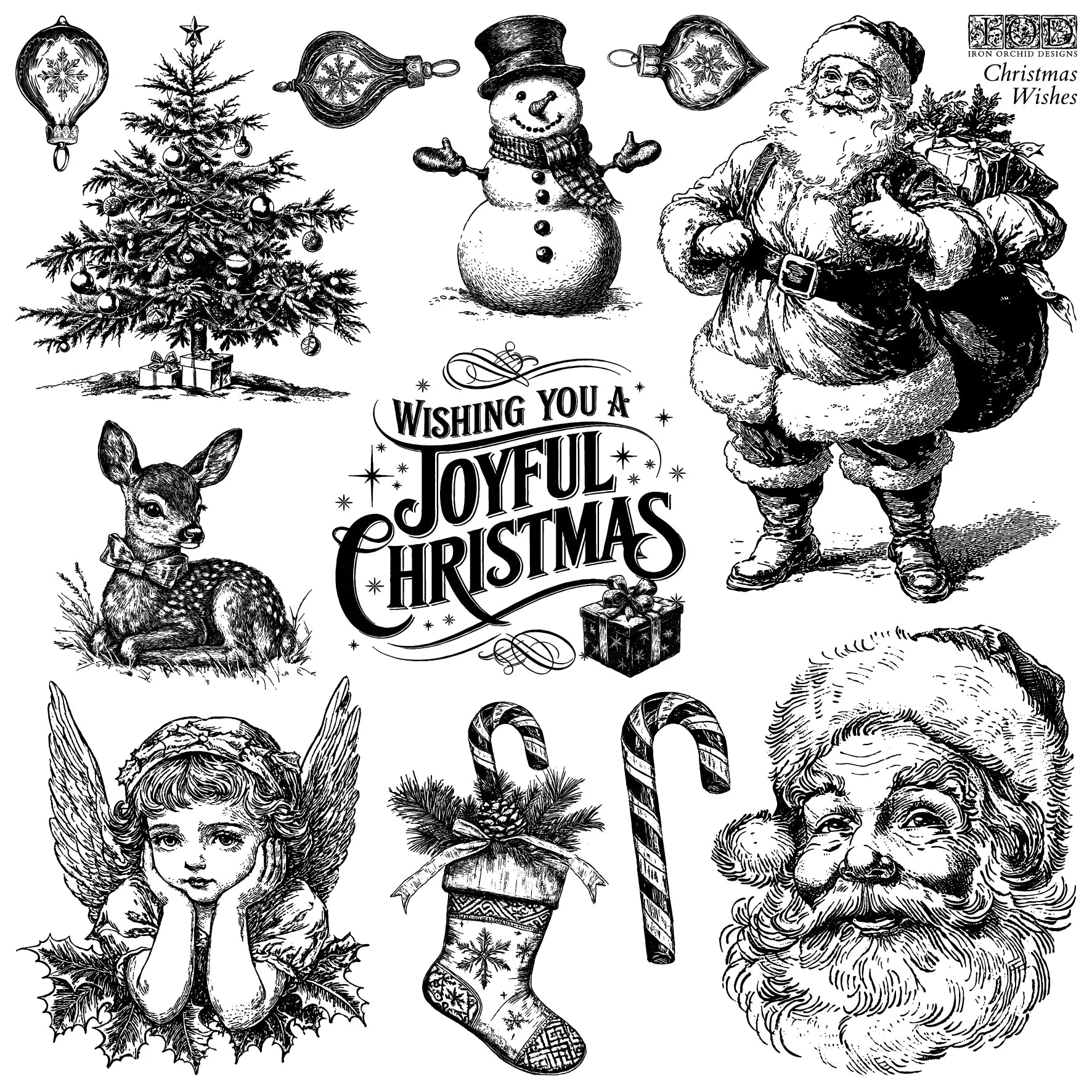 IOD Stamp - Christmas Wishes